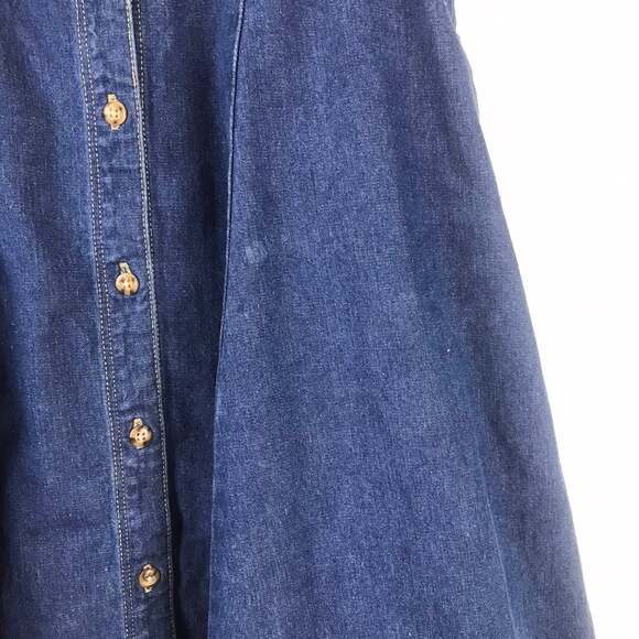 Vintage 90s Eddie bauer denim Skirt with pockets - Picture 4 of 6